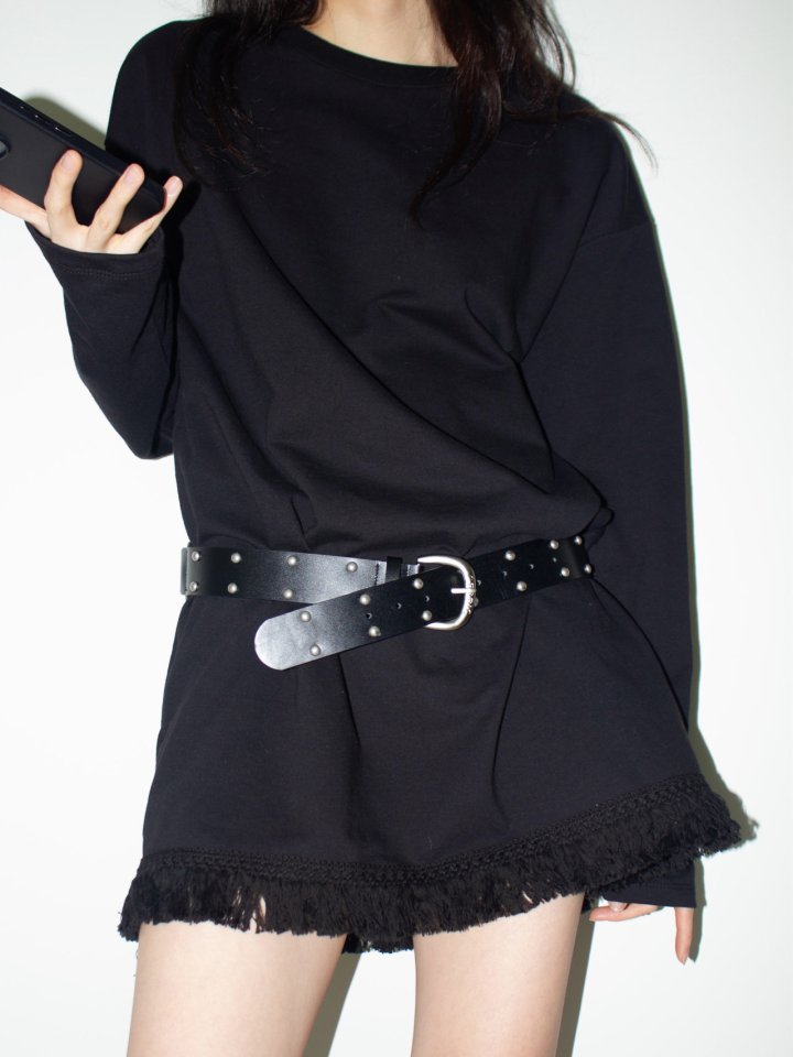 Inssense - Korean Women Fashion - #womensfashion - Fringe Detail Sweat Mini One-piece