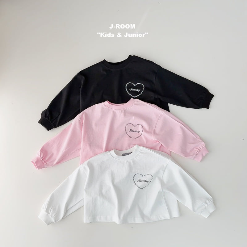 J-Room - Korean Children Fashion - #Kfashion4kids - Heart Bio Crop Tee - 3