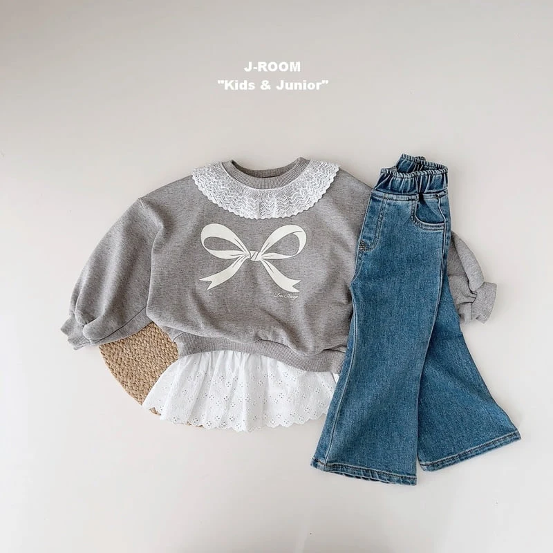 J-Room - Korean Children Fashion - #Kfashion4kids - Ribbon Lace Sweatshirts - 11