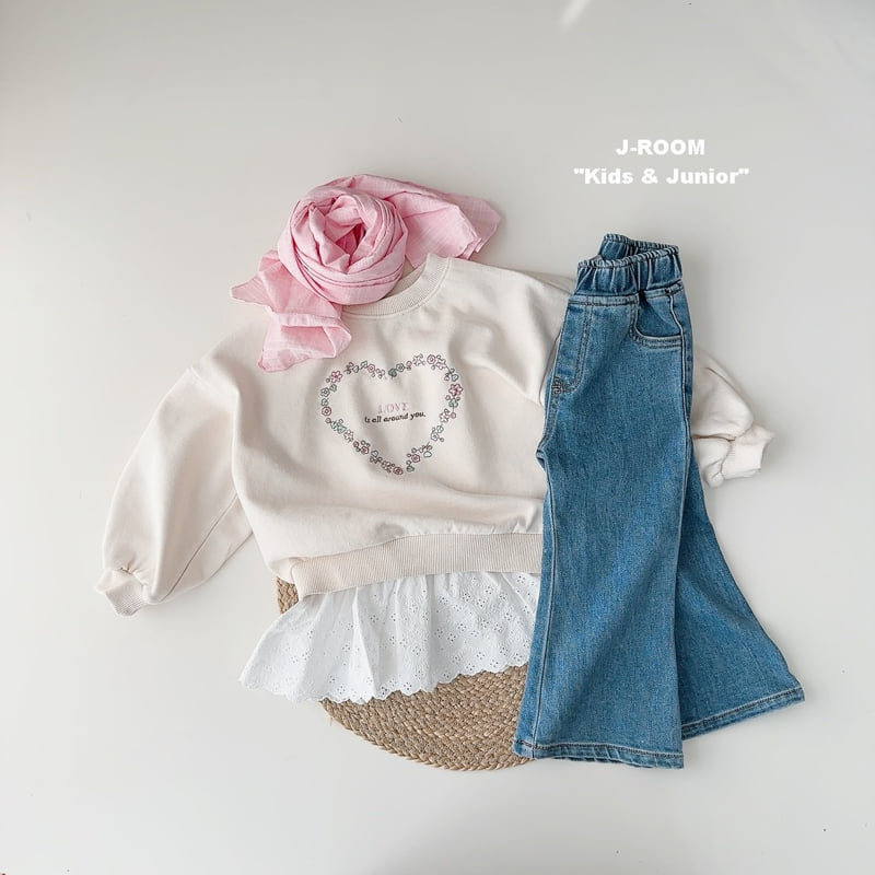J-Room - Korean Children Fashion - #Kfashion4kids - Flower Heart Sweatshirts - 8