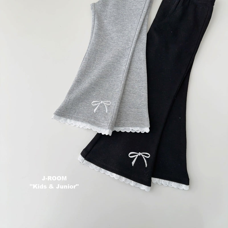 J-Room - Korean Children Fashion - #Kfashion4kids - Lace Bootcut Pants - 3