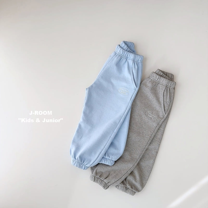 J-Room - Korean Children Fashion - #childofig - Washed Embroidery Jogger Pants - 6