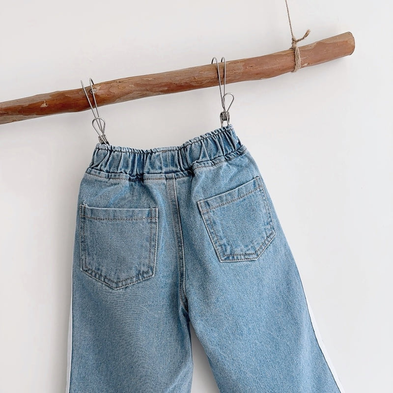 J-Room - Korean Children Fashion - #childofig - Wide Denim Pants - 5