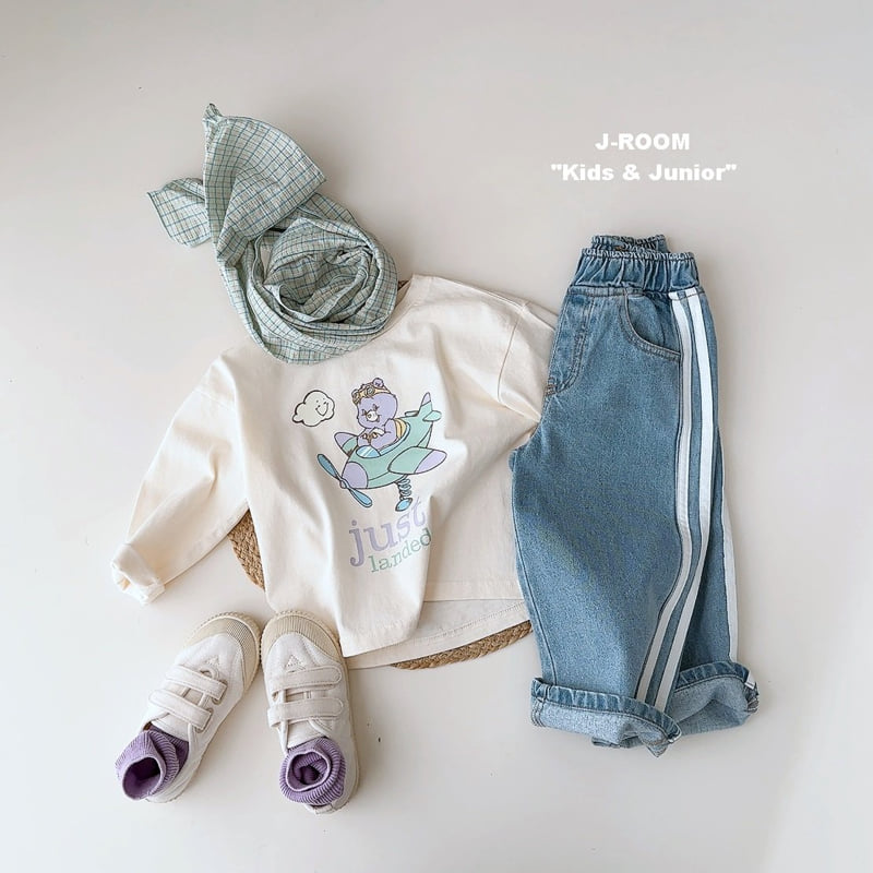 J-Room - Korean Children Fashion - #childofig - Airplane Printed Tee - 6