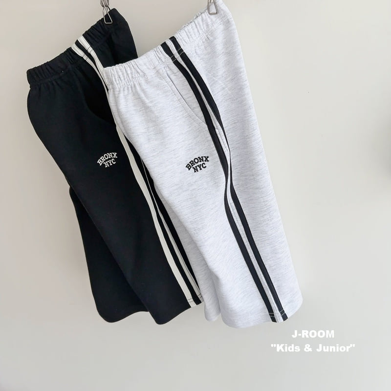 J-Room - Korean Children Fashion - #prettylittlegirls - Embroidery Wide Pants - 4