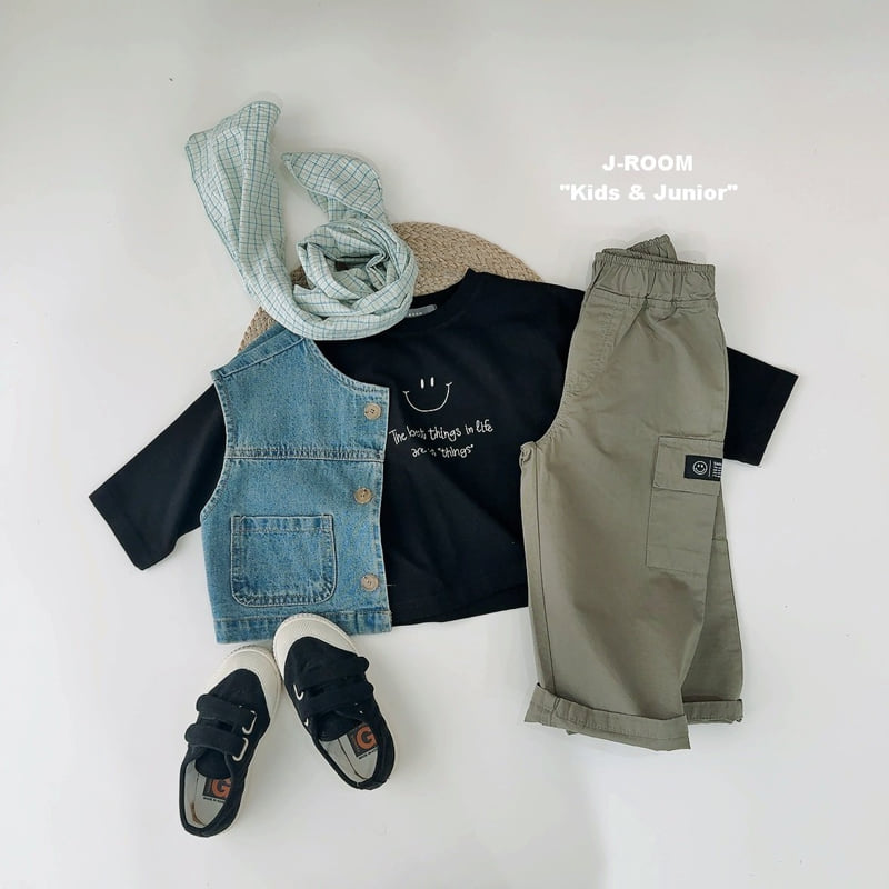 J-Room - Korean Children Fashion - #childofig - Things Embroidery Tee - 8