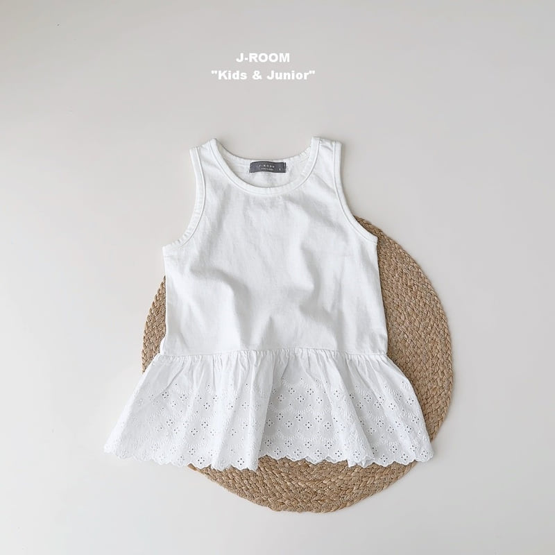 J-Room - Korean Children Fashion - #childofig - Lace Layered Sleeveless