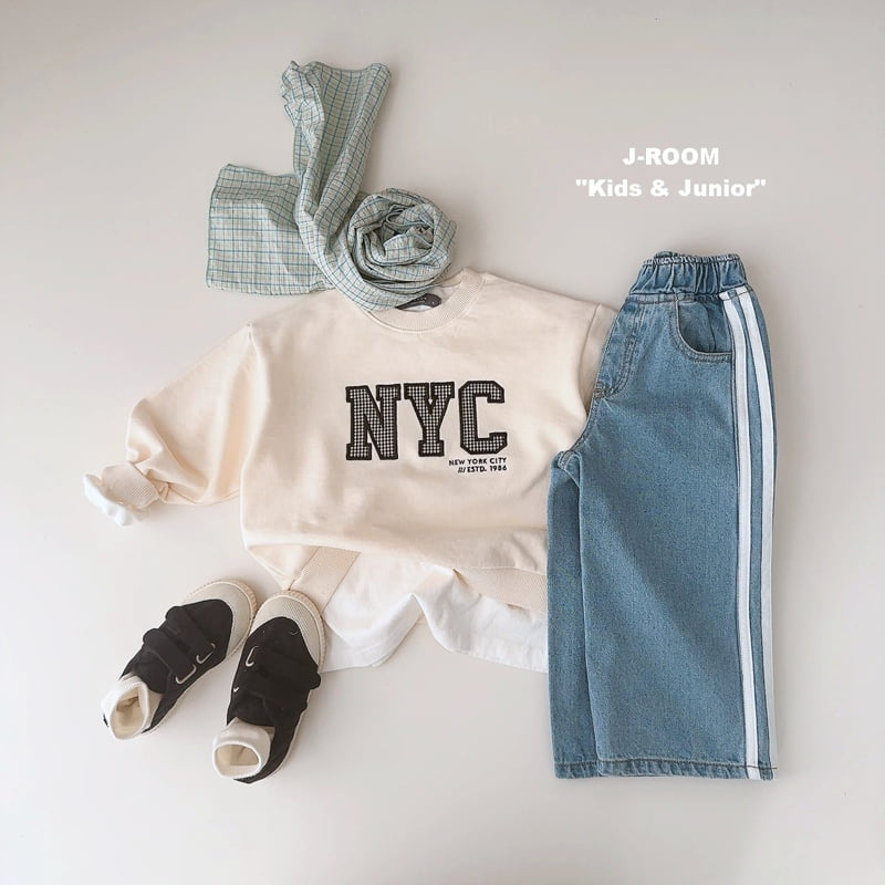 J-Room - Korean Children Fashion - #childrensboutique - Check Patch Sweatshirts - 8