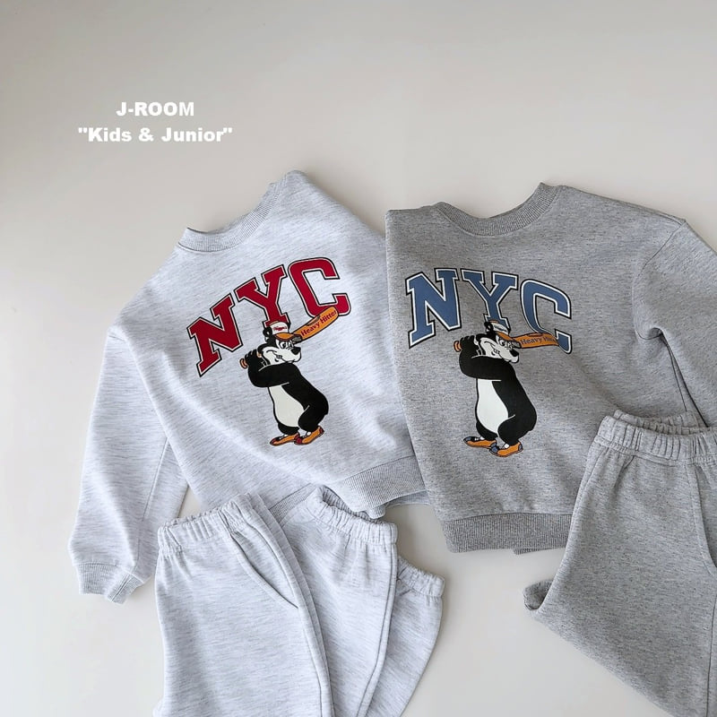 J-Room - Korean Children Fashion - #childrensboutique - NYC Bear Top Bottom Set - 3