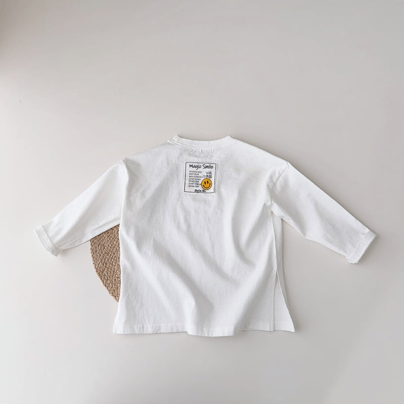 J-Room - Korean Children Fashion - #childrensboutique - Point Label Long Tee - 3