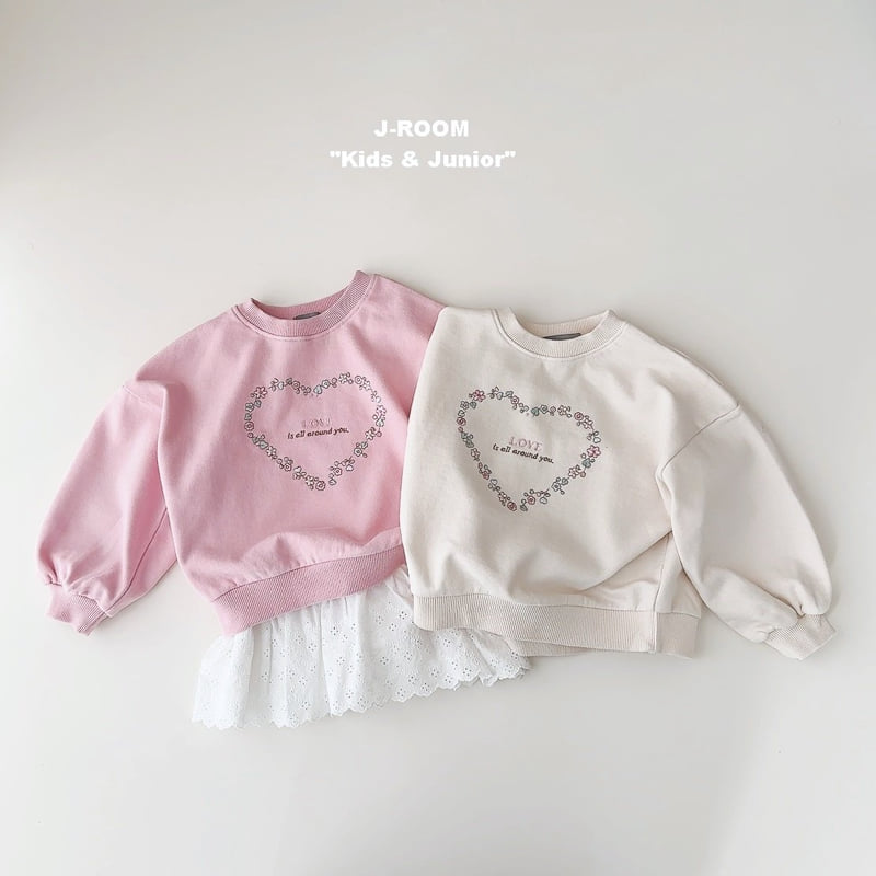 J-Room - Korean Children Fashion - #childrensboutique - Flower Heart Sweatshirts