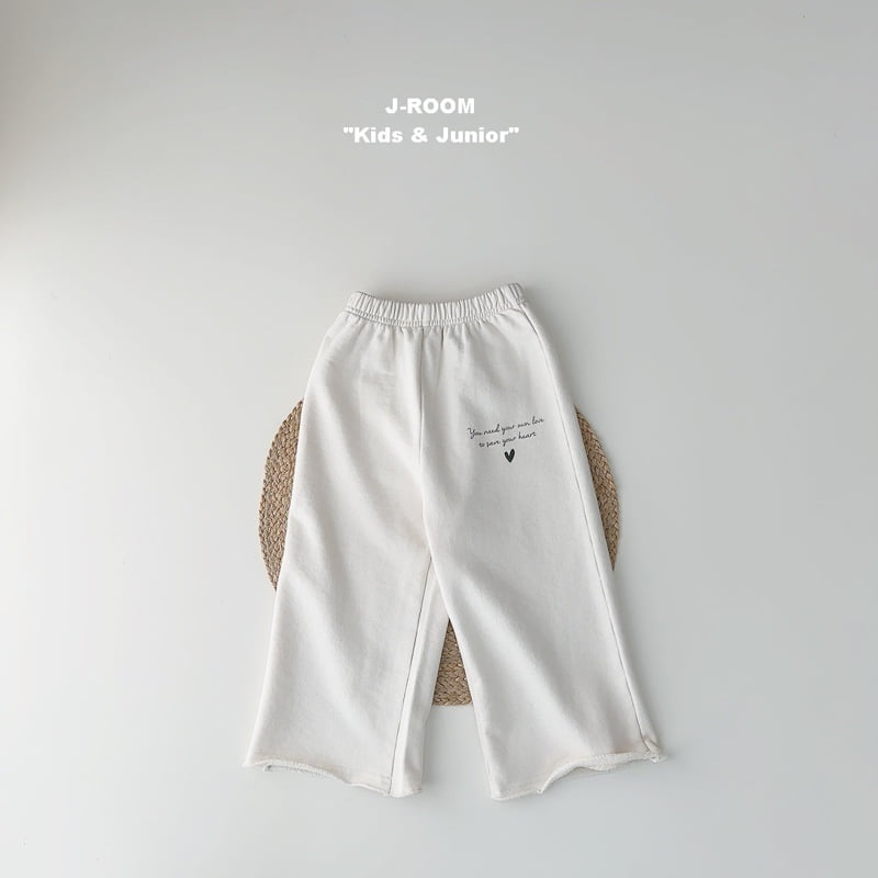 J-Room - Korean Children Fashion - #designkidswear - Lettering Wide Pants - 9