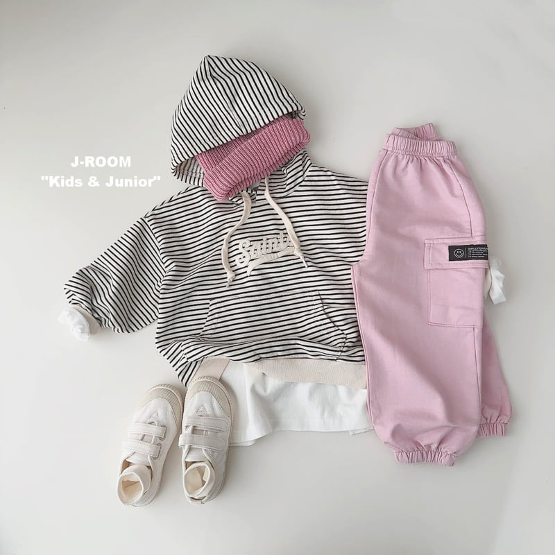 J-Room - Korean Children Fashion - #designkidswear - Saint Patch Stripe Hoodie - 5