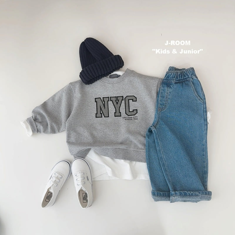 J-Room - Korean Children Fashion - #designkidswear - Check Patch Sweatshirts - 9