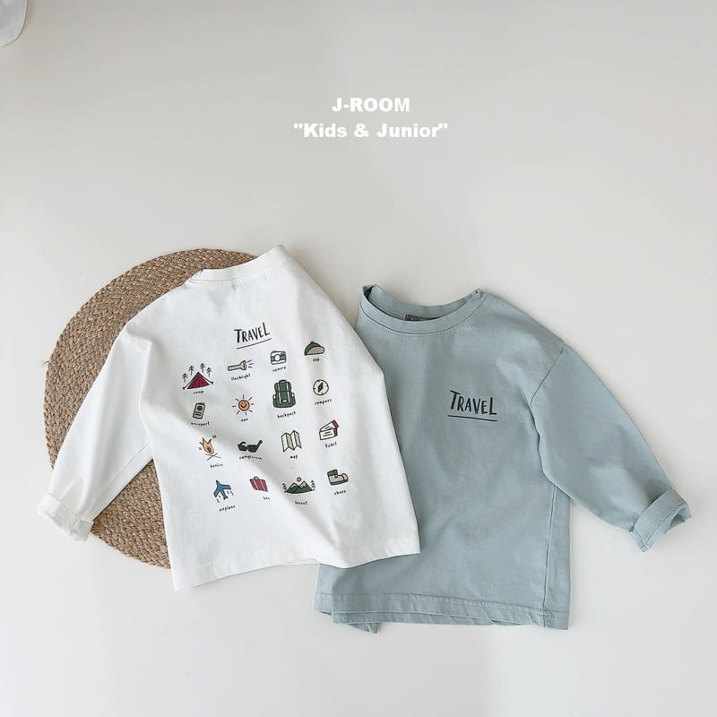 J-Room - Korean Children Fashion - #designkidswear - Travel Printed Tee