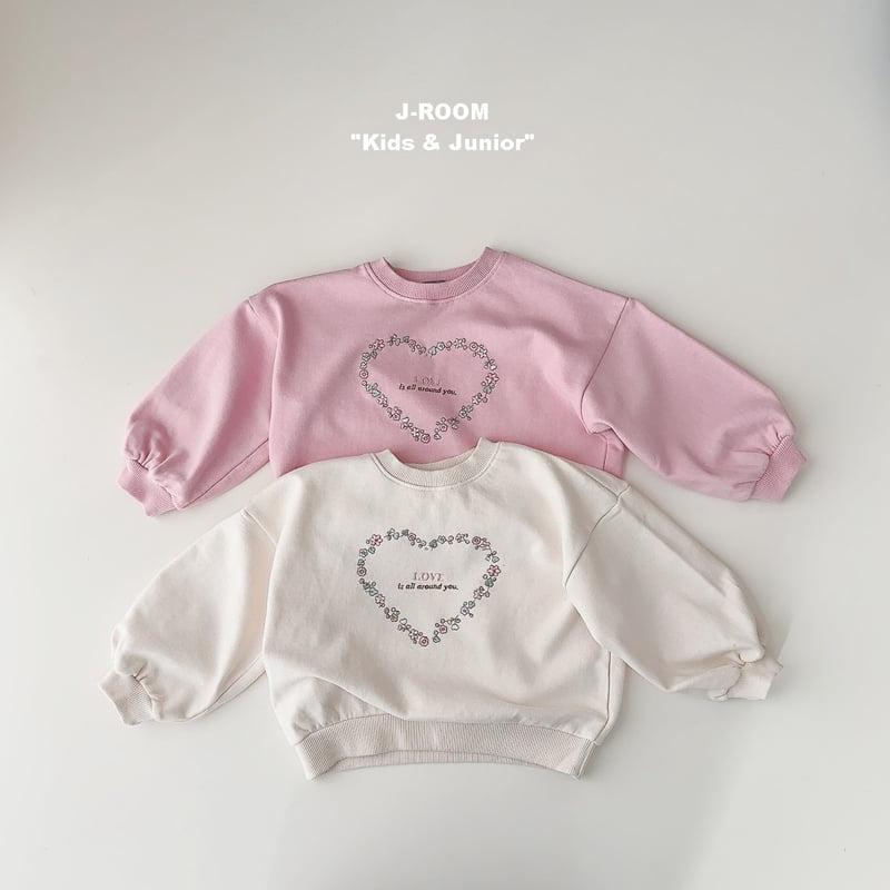 J-Room - Korean Children Fashion - #designkidswear - Flower Heart Sweatshirts - 2