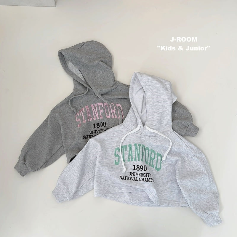 J-Room - Korean Children Fashion - #discoveringself - Stand Hood Crop - 3