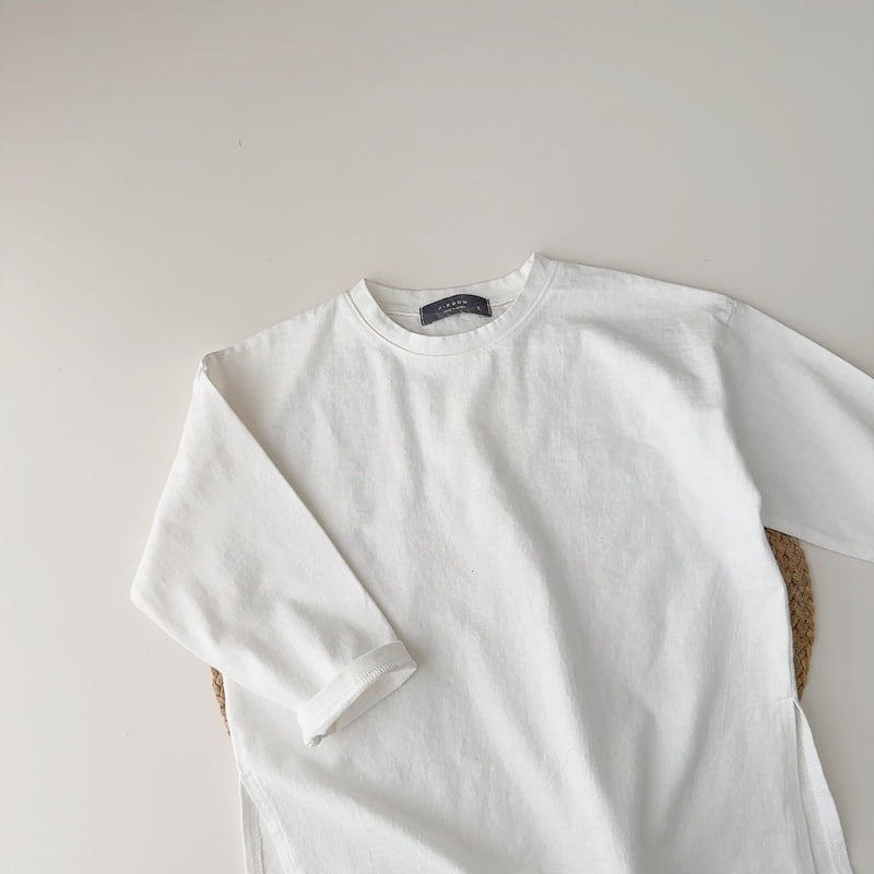 J-Room - Korean Children Fashion - #discoveringself - Point Label Long Tee - 5