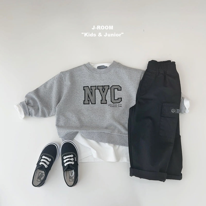 J-Room - Korean Children Fashion - #fashionkids - Check Patch Sweatshirts - 11
