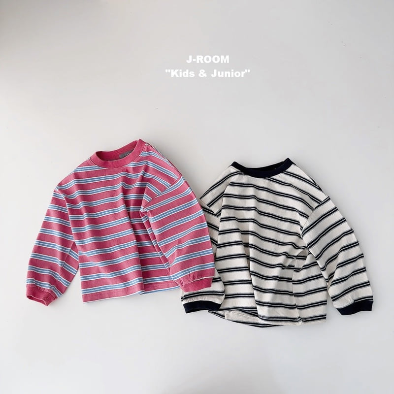 J-Room - Korean Children Fashion - #fashionkids - Matilda Stripe Tee - 2