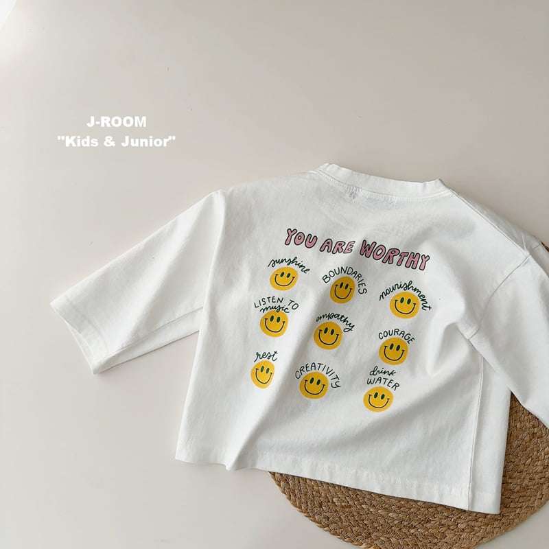 J-Room - Korean Children Fashion - #kidsshorts - Shine Smile Tee - 3