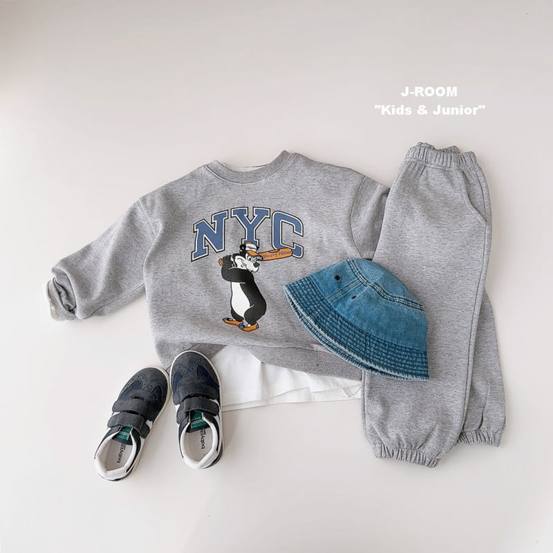 J-Room - Korean Children Fashion - #kidsshorts - NYC Bear Top Bottom Set - 7