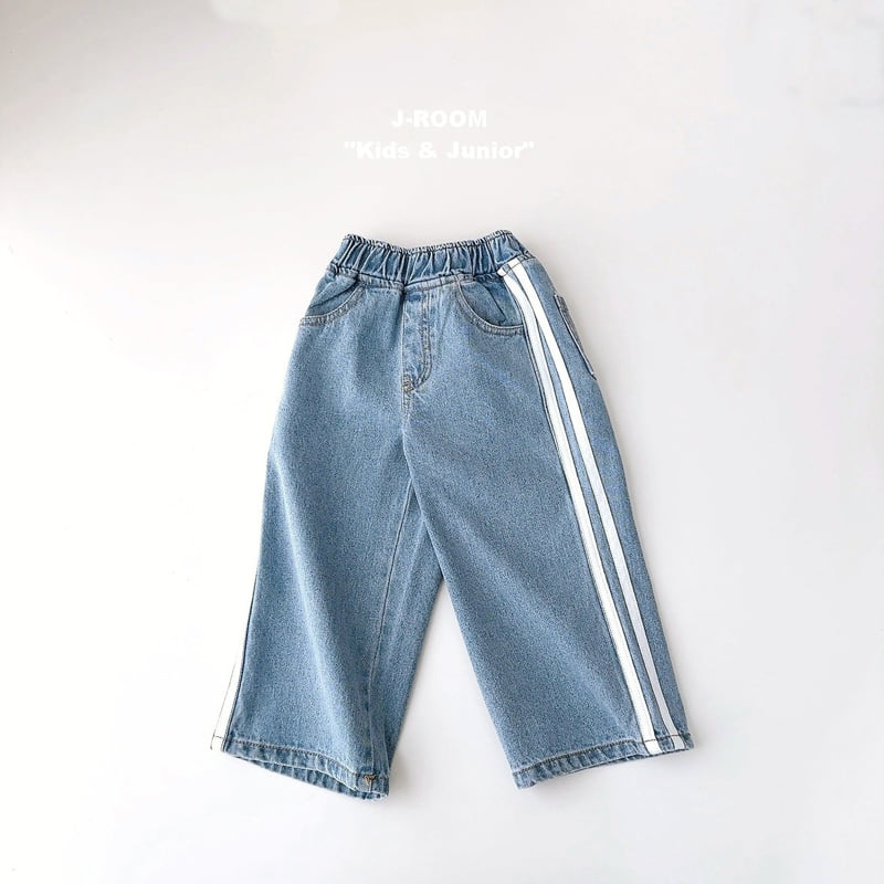 J-Room - Korean Children Fashion - #kidsstore - Wide Denim Pants - 11