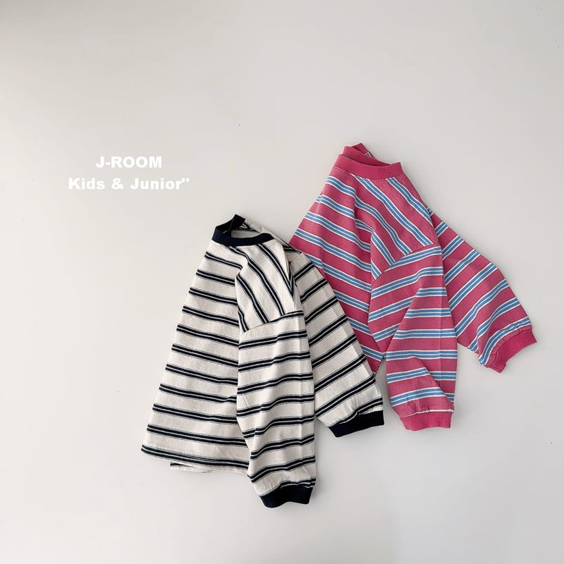 J-Room - Korean Children Fashion - #kidsshorts - Matilda Stripe Tee - 4