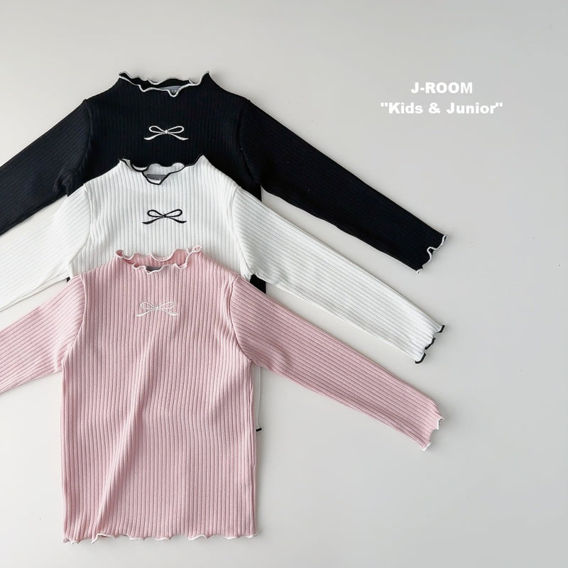 J-Room - Korean Children Fashion - #kidsstore - Ribbon Rib Wave Tee - 2