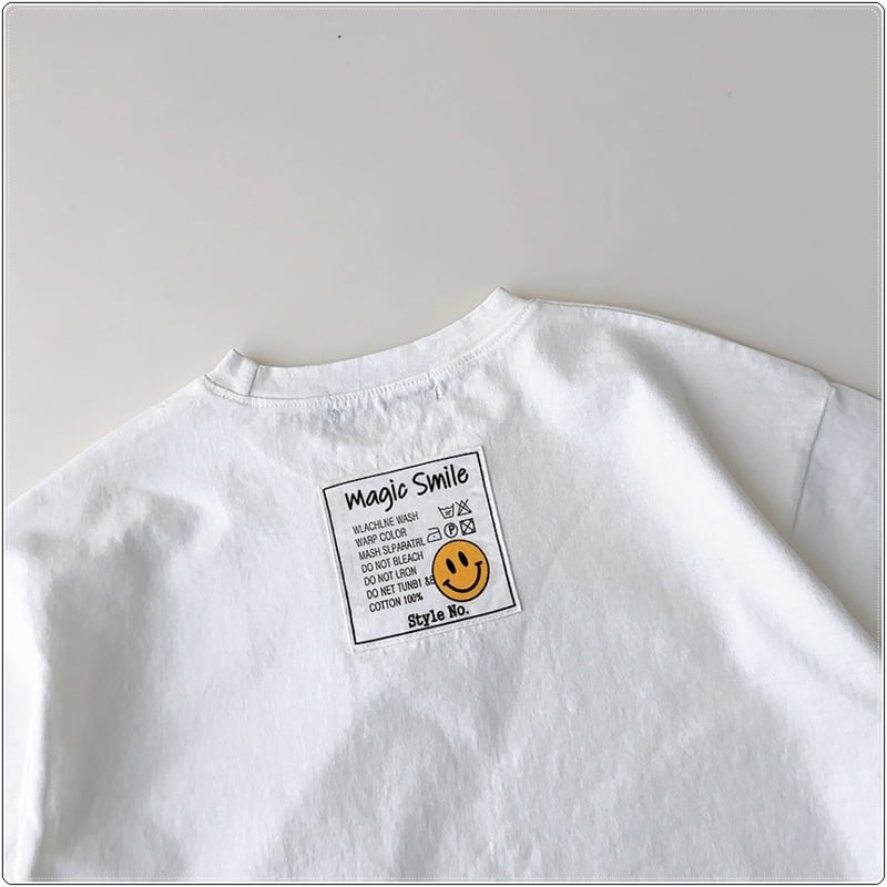 J-Room - Korean Children Fashion - #kidsstore - Point Label Long Tee - 8