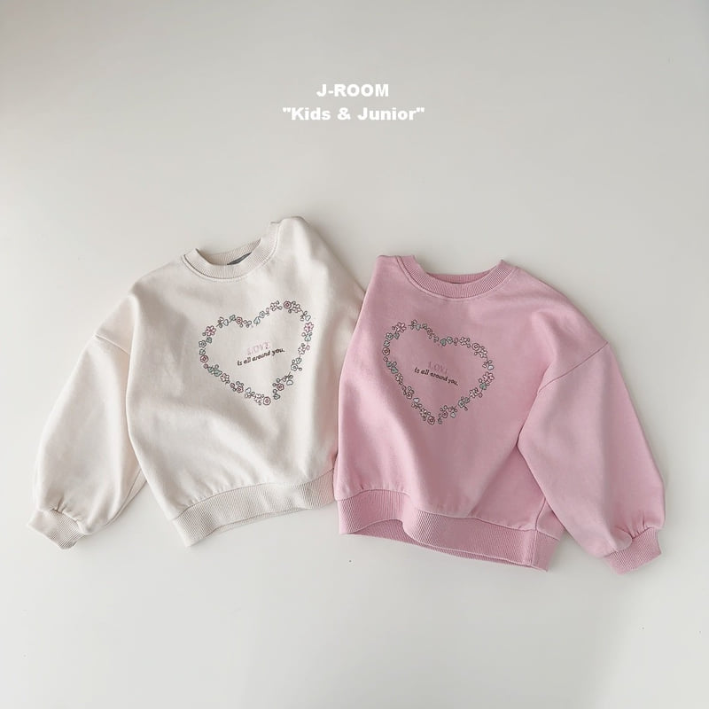 J-Room - Korean Children Fashion - #kidsstore - Flower Heart Sweatshirts - 6