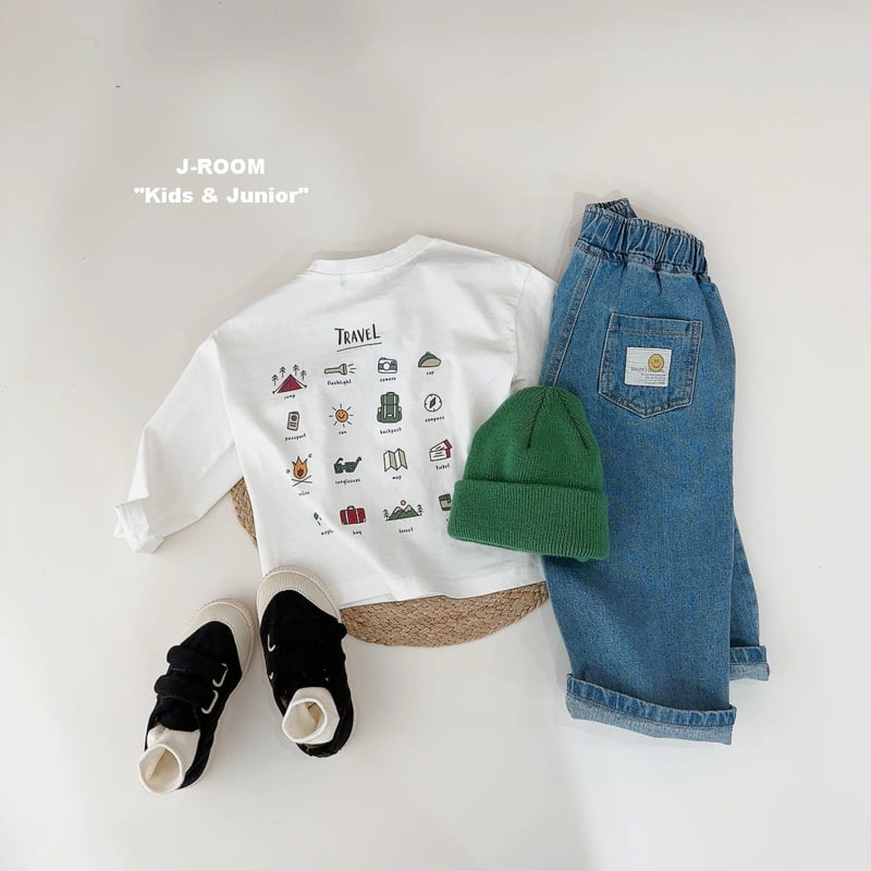J-Room - Korean Children Fashion - #kidzfashiontrend - Travel Printed Tee - 6