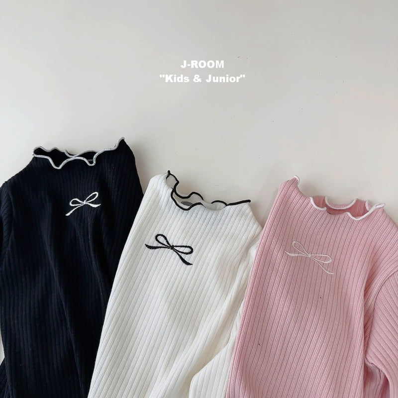 J-Room - Korean Children Fashion - #kidzfashiontrend - Ribbon Rib Wave Tee - 3
