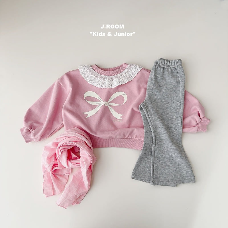 J-Room - Korean Children Fashion - #kidzfashiontrend - Ribbon Lace Sweatshirts - 10