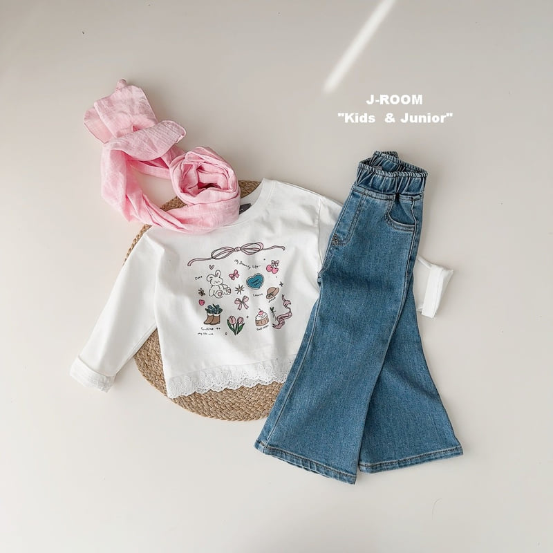 J-Room - Korean Children Fashion - #kidzfashiontrend - Lovely Lace Tee - 7