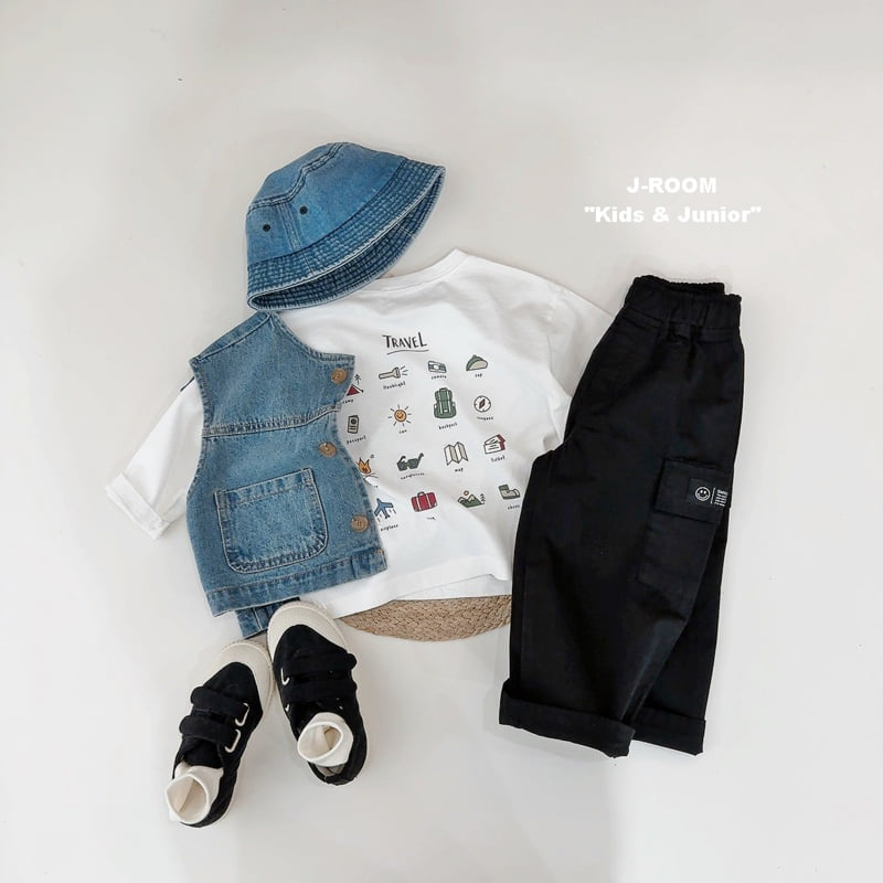 J-Room - Korean Children Fashion - #littlefashionista - Travel Printed Tee - 8