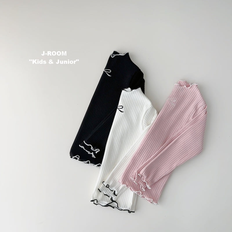J-Room - Korean Children Fashion - #littlefashionista - Ribbon Rib Wave Tee - 5