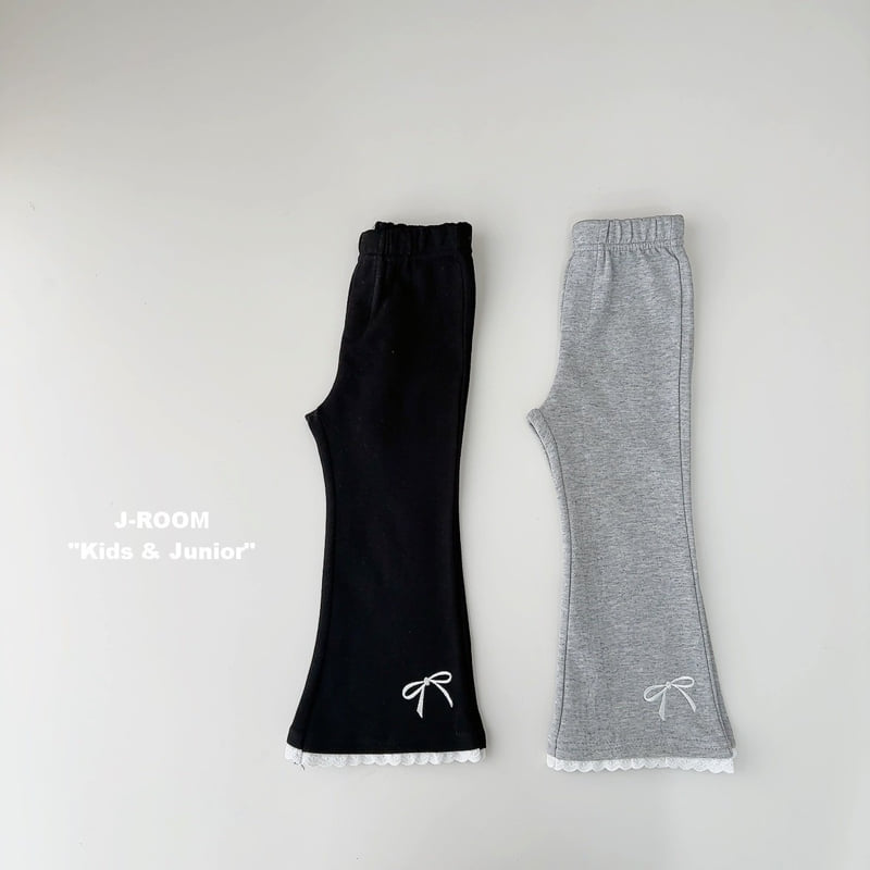 J-Room - Korean Children Fashion - #Kfashion4kids - Lace Bootcut Pants - 4