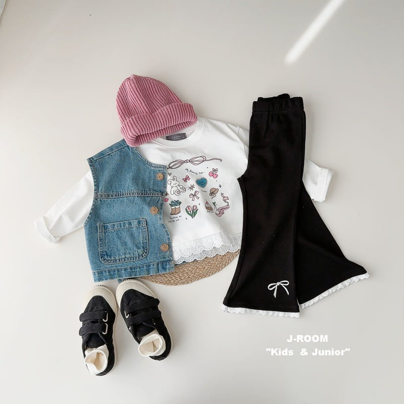 J-Room - Korean Children Fashion - #littlefashionista - Lovely Lace Tee - 9