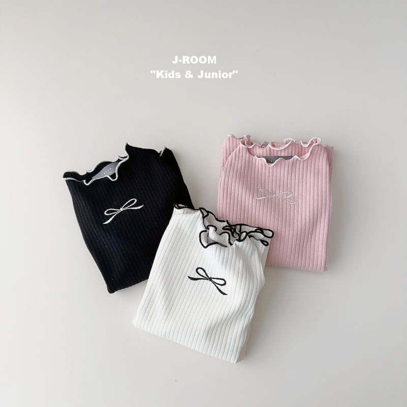 J-Room - Korean Children Fashion - #magicofchildhood - Ribbon Rib Wave Tee - 6