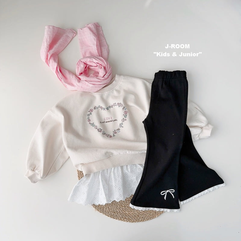 J-Room - Korean Children Fashion - #magicofchildhood - Flower Heart Sweatshirts - 10