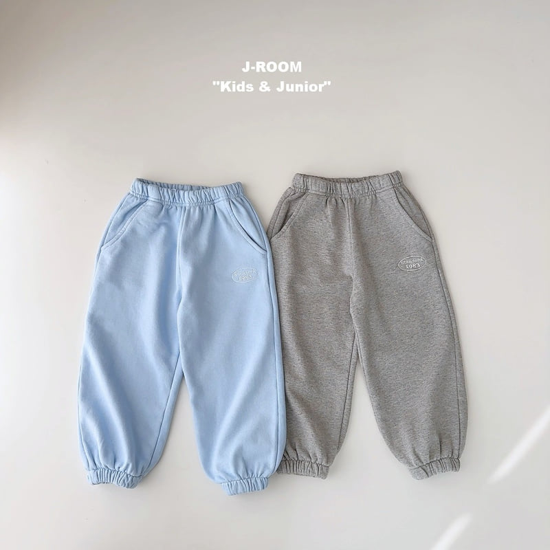 J-Room - Korean Children Fashion - #minifashionista - Washed Embroidery Jogger Pants