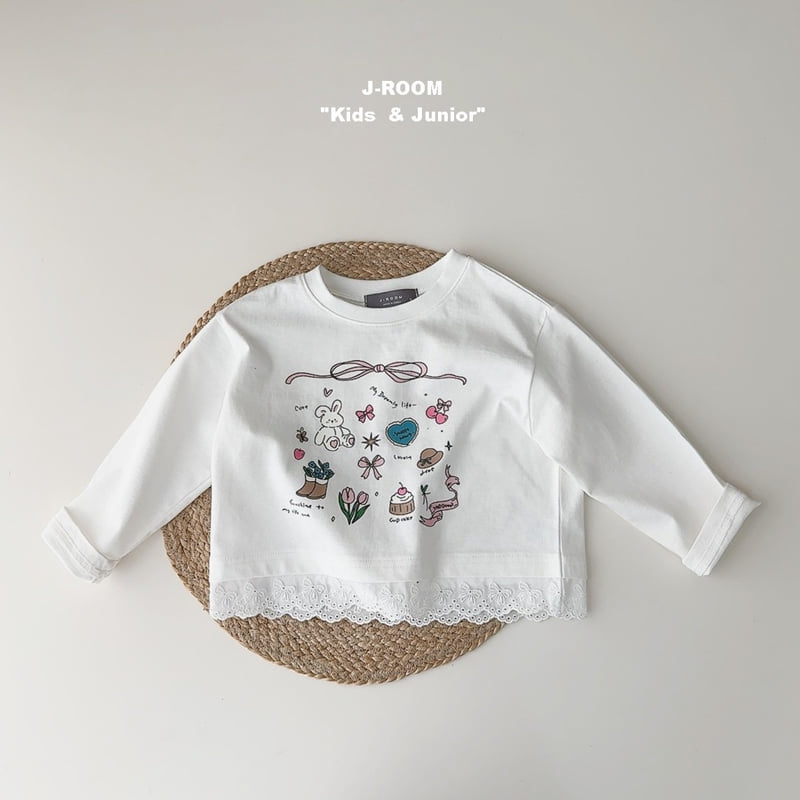 J-Room - Korean Children Fashion - #minifashionista - Lovely Lace Tee - 11