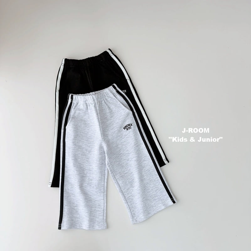 J-Room - Korean Children Fashion - #prettylittlegirls - Embroidery Wide Pants - 3