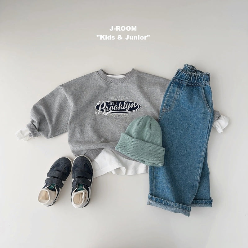 J-Room - Korean Children Fashion - #prettylittlegirls - Pocket Label Wide Denim Pants - 9