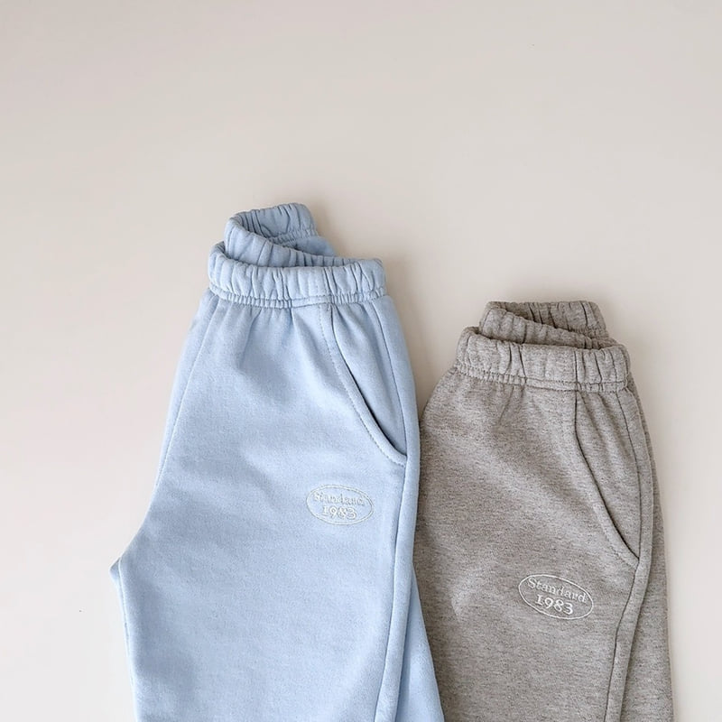 J-Room - Korean Children Fashion - #stylishchildhood - Washed Embroidery Jogger Pants - 5