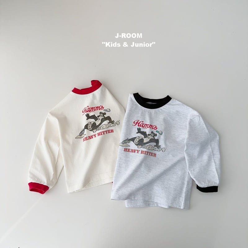J-Room - Korean Children Fashion - #stylishchildhood - Hams Raglan Tee - 3
