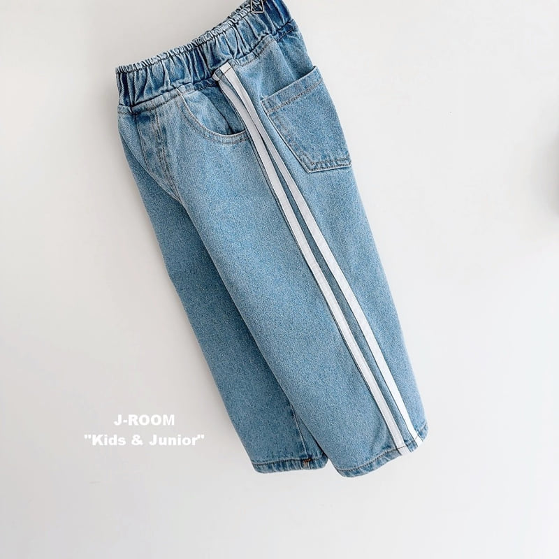 J-Room - Korean Children Fashion - #todddlerfashion - Wide Denim Pants - 2