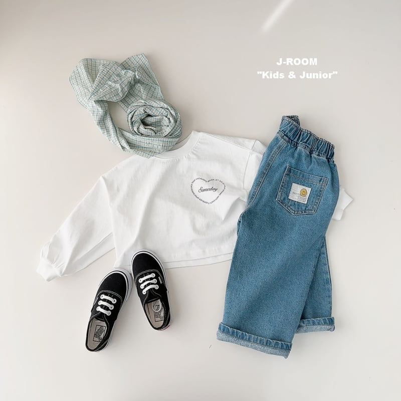 J-Room - Korean Children Fashion - #todddlerfashion - Heart Bio Crop Tee - 8