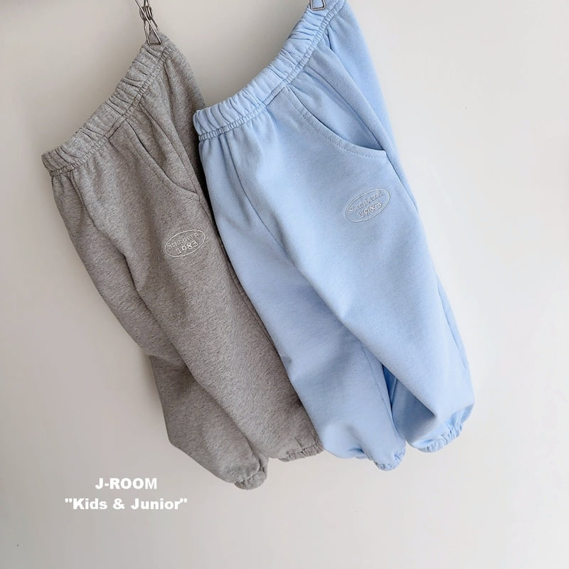 J-Room - Korean Children Fashion - #todddlerfashion - Washed Embroidery Jogger Pants - 4